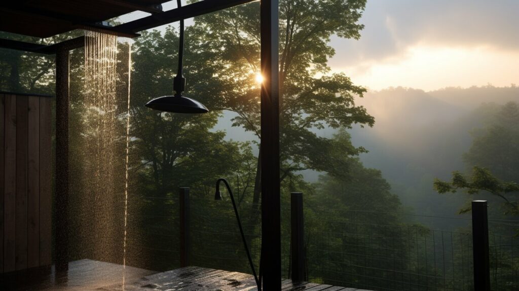 5. Días nublados ducha solar