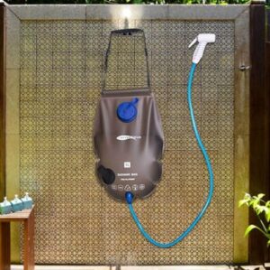 Ducha solar Qeyeid 5L: la solución perfecta para camping y senderismo